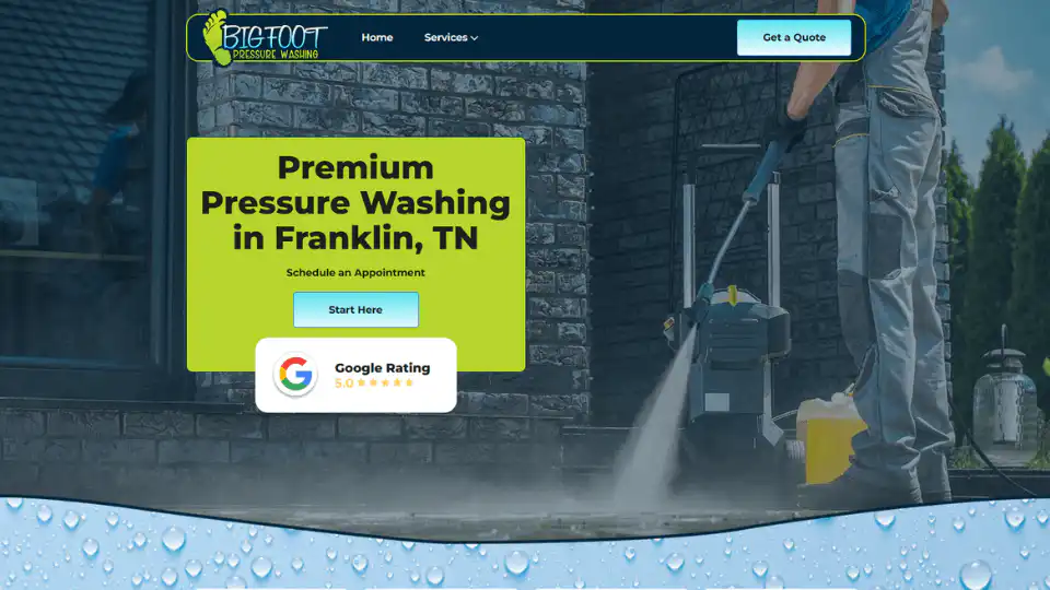 Pressure washing